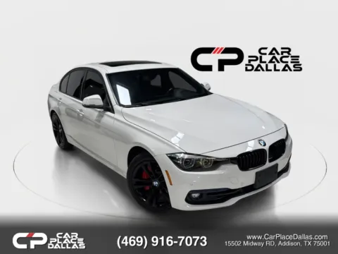 White 2018 BMW 3 Series 330i Sedan 4D for sale in Addison, TX