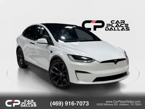 White 2022 Tesla Model X Long Range Sport Utility 4D for sale in Addison, TX