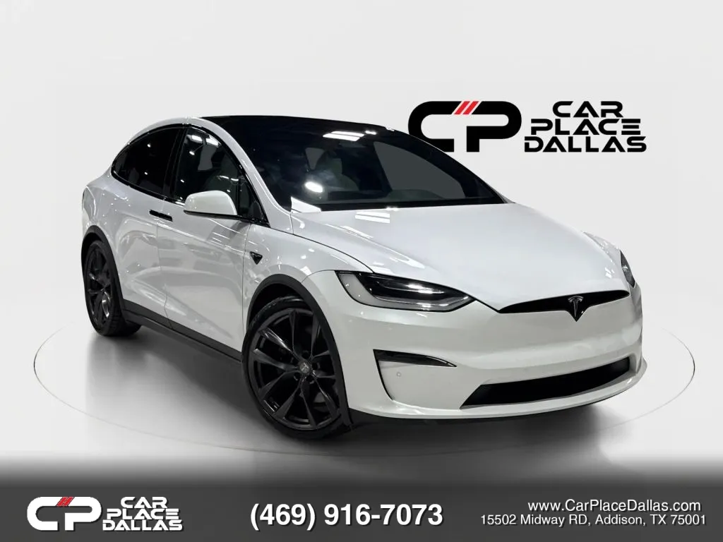White 2022 Tesla Model X Long Range Sport Utility 4D for sale in Addison, TX