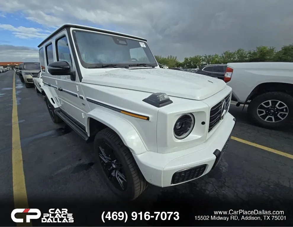 White 2025 Mercedes-Benz G-Class G 580 w/EQ Technology Sport Utility 4D for sale in Addison, TX