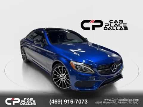 Gray 2018 Mercedes-Benz C-Class C 300 Coupe 2D for sale in Addison, TX