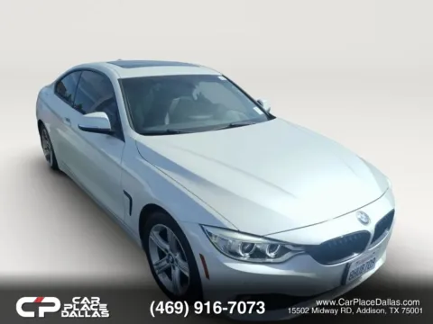 White 2015 BMW 4 Series 428i Coupe 2D for sale in Addison, TX