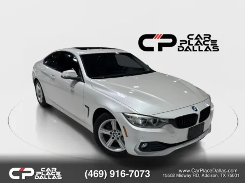 White 2015 BMW 4 Series 428i Coupe 2D for sale in Addison, TX