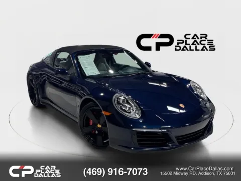 Blue 2017 Porsche 911 Targa 4S Coupe 2D for sale in Addison, TX