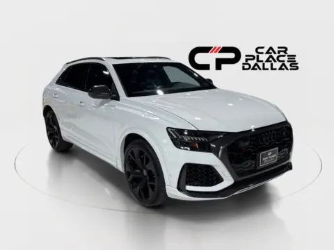 Photos of 2023 Audi RS Q8 4.0T quattro,BLACK OPTIC,CARBON PKG,23 WHLS,SPORT EXHAUST,PANO,B&O,360 CAM,HTD/VENT LTHR,ACC for sale in Addison, TX at Car Place Dallas