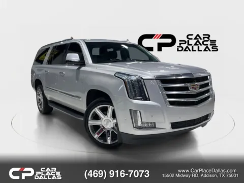 Silver 2020 Cadillac Escalade ESV Luxury Sport Utility 4D for sale in Addison, TX