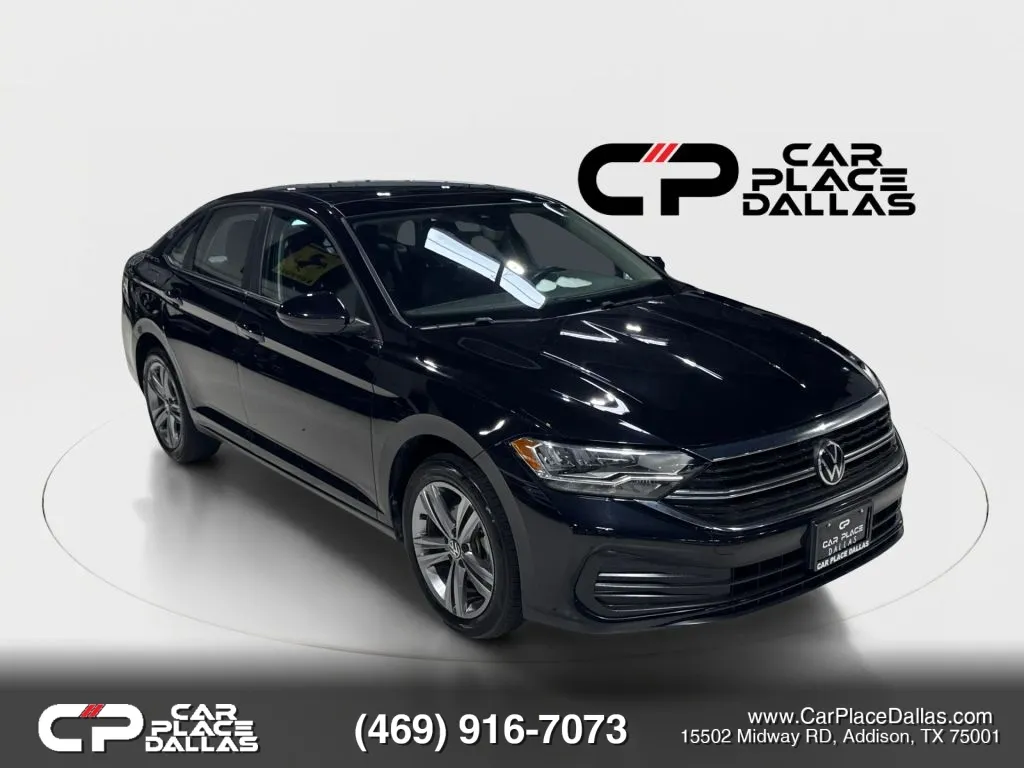 Black 2022 Volkswagen Jetta 1.5T SE Sedan 4D for sale in Addison, TX