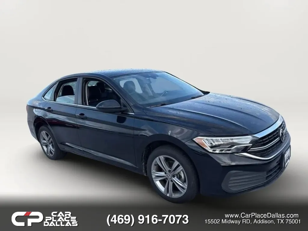 Black 2022 Volkswagen Jetta 1.5T SE Sedan 4D for sale in Addison, TX
