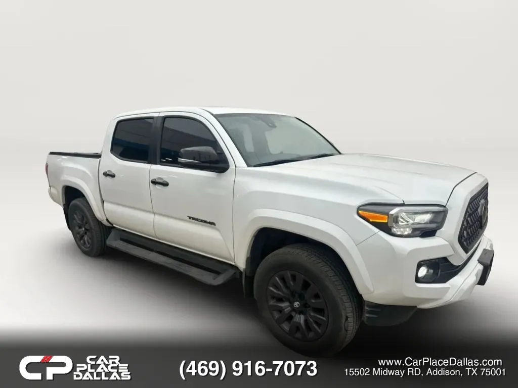 White 2023 Toyota Tacoma Double Cab Limited Pickup 4D 5 ft for sale in Addison, TX