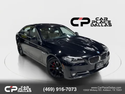 Black 2015 BMW 5 Series 535i xDrive Sedan 4D for sale in Addison, TX