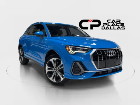 Blue 2020 Audi Q3 S line Prestige Sport Utility 4D for sale in Addison, TX