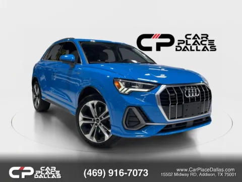 Blue 2020 Audi Q3 S line Prestige Sport Utility 4D for sale in Addison, TX
