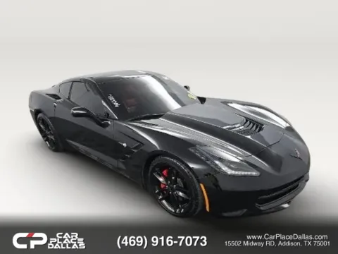 Black 2019 Chevrolet Corvette Stingray Coupe 2D for sale in Addison, TX