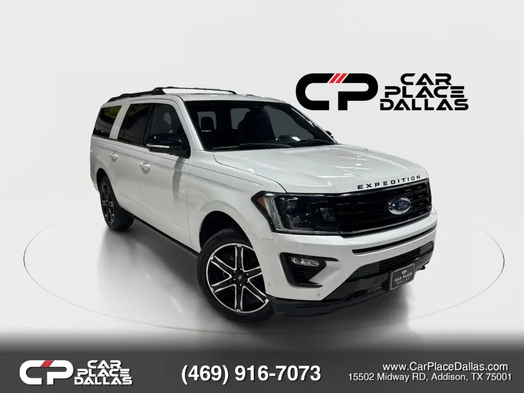 White 2020 Ford Expedition MAX Limited Sport Utility 4D for sale in Addison, TX