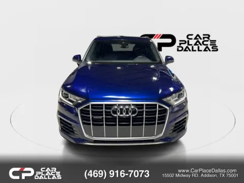 Another view of 2020 Audi Q7 Premium Plus 45 TFSI quattro,3RD ROW,NAV,CAM,PANO,BLUE EXT,9 SVC RECORDS for sale in Addison, TX at Car Place Dallas