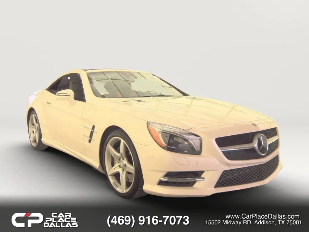 White 2015 Mercedes-Benz SL-Class SL 400 Roadster 2D for sale in Addison, TX