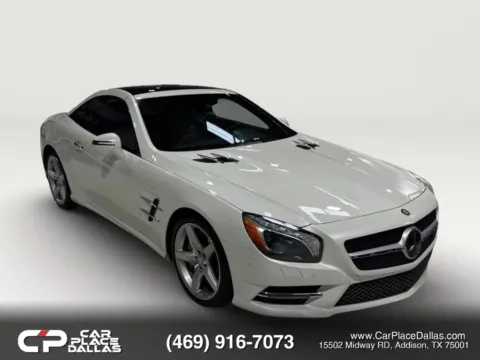 White 2015 Mercedes-Benz SL-Class SL 400 Roadster 2D for sale in Addison, TX