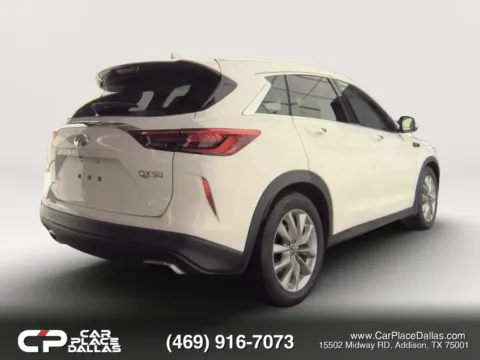 Photos of 2021 INFINITI QX50 LUXE Sport Utility 4D for sale in Addison, TX at Car Place Dallas