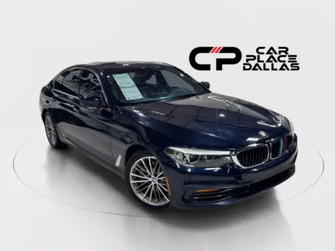 Blue 2018 BMW 5 Series 530i Sedan 4D for sale in Addison, TX