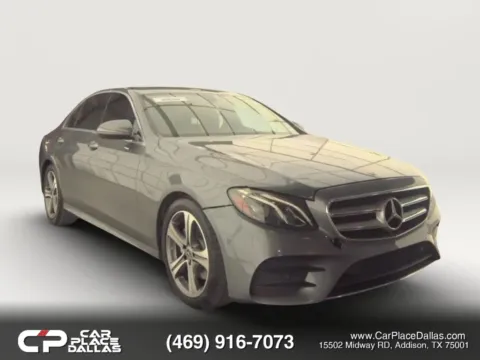 Gray 2018 Mercedes-Benz E-Class E 300 Sedan 4D for sale in Addison, TX