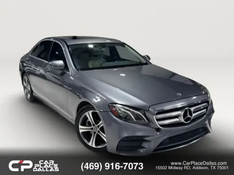 Gray 2018 Mercedes-Benz E-Class E 300 Sedan 4D for sale in Addison, TX
