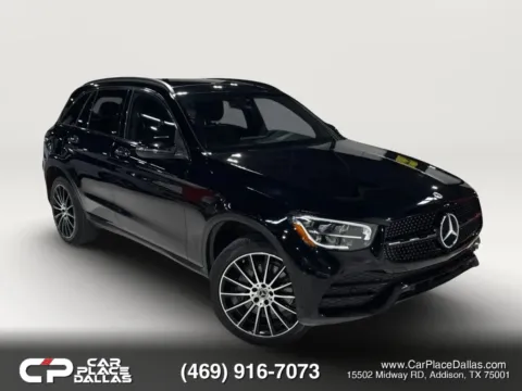 Black 2021 Mercedes-Benz GLC 300 4MATIC Sport Utility 4D for sale in Addison, TX