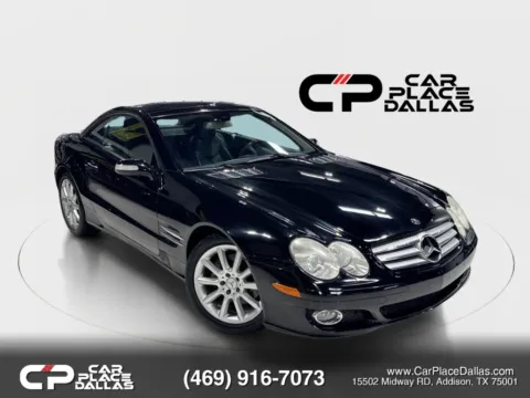 Black 2007 Mercedes-Benz SL-Class SL 550 Roadster 2D for sale in Addison, TX