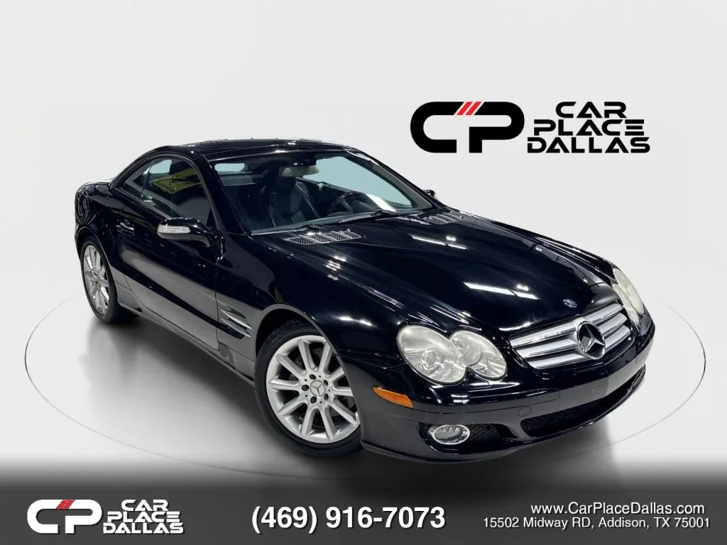 Black 2007 Mercedes-Benz SL-Class SL 550 Roadster 2D for sale in Addison, TX