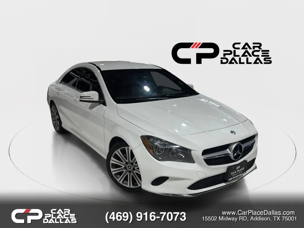 White 2018 Mercedes-Benz CLA 250 Coupe 4D for sale in Addison, TX
