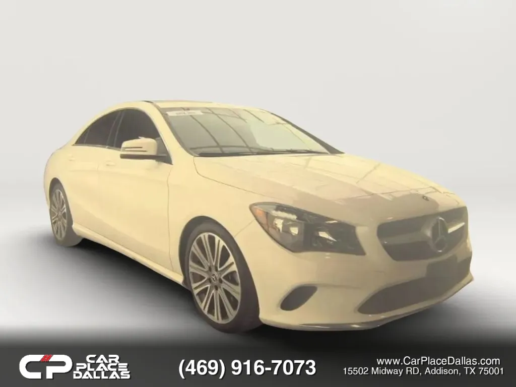 White 2018 Mercedes-Benz CLA 250 Coupe 4D for sale in Addison, TX