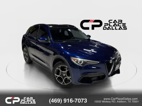 Blue 2018 Alfa Romeo Stelvio Sport SUV 4D for sale in Addison, TX
