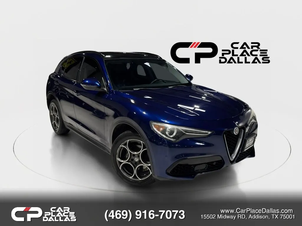 Blue 2018 Alfa Romeo Stelvio Sport SUV 4D for sale in Addison, TX