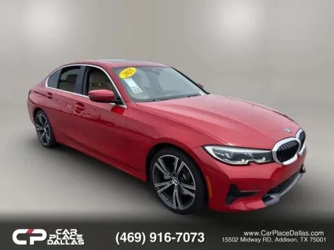 White 2021 BMW 3 Series 330i Sedan 4D for sale in Addison, TX