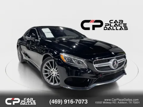 Black 2015 Mercedes-Benz S-Class S 550 4MATIC Coupe 2D for sale in Addison, TX