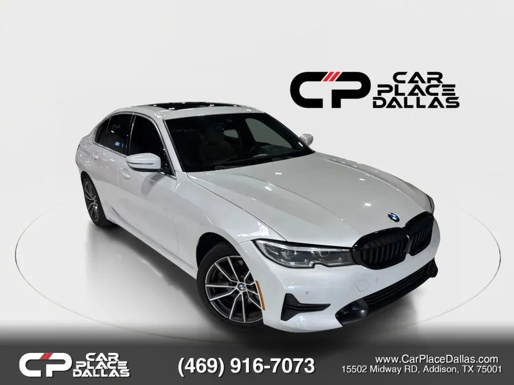 White 2021 BMW 3 Series 330i Sedan 4D for sale in Addison, TX