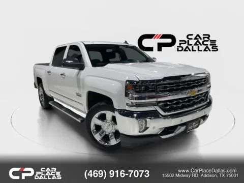 White 2016 Chevrolet Silverado 1500 Crew Cab LTZ Pickup 4D 5 3/4 ft for sale in Addison, TX