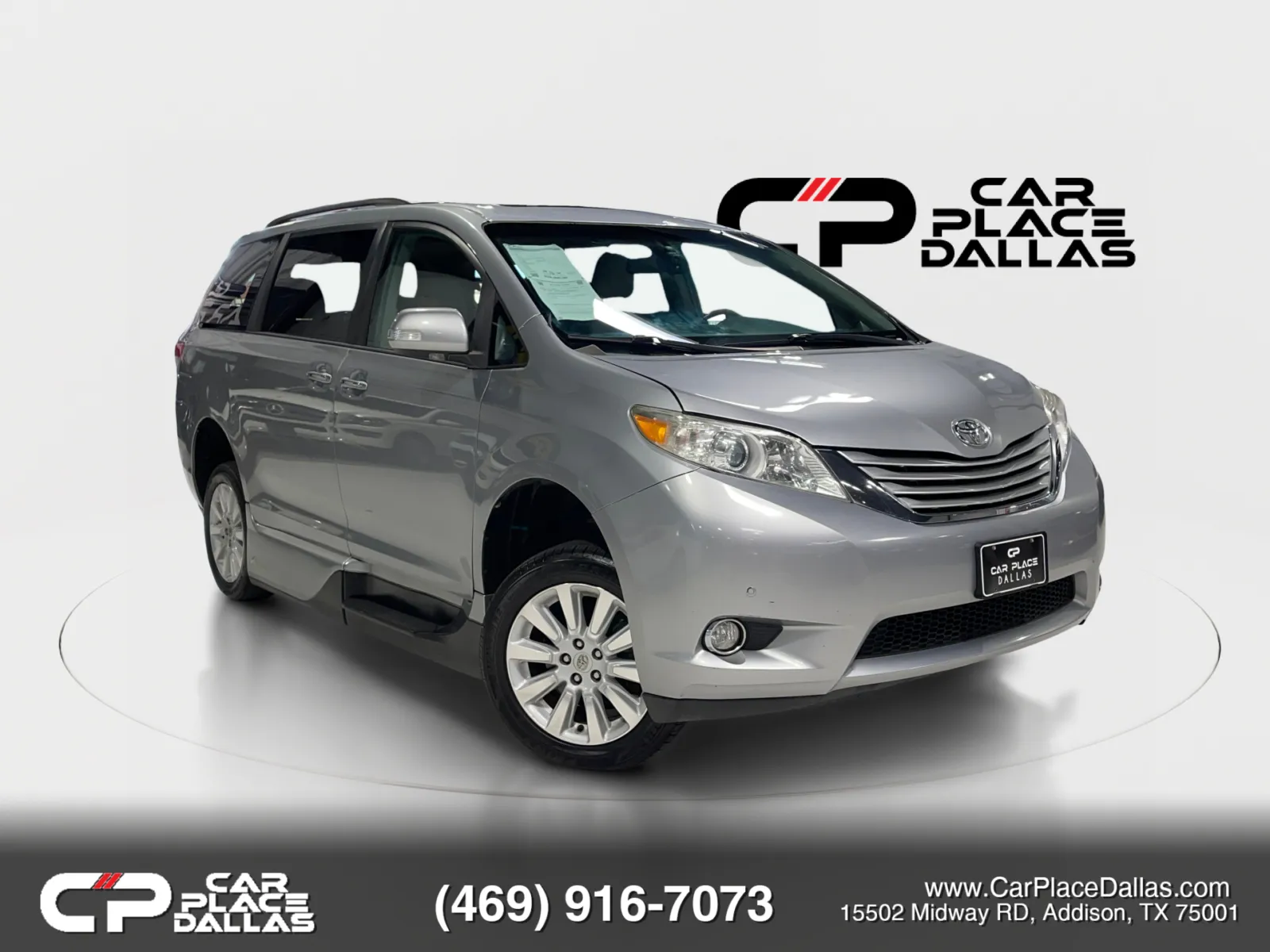 Gray 2013 Toyota Sienna Limited FWD,PREM PKG,NAV,PANO CAM,JBL,REAR ENT,DUAL MOONROOF,HTD LTHR,BLIND SPOT,PWR DOORS for sale in Addison, TX