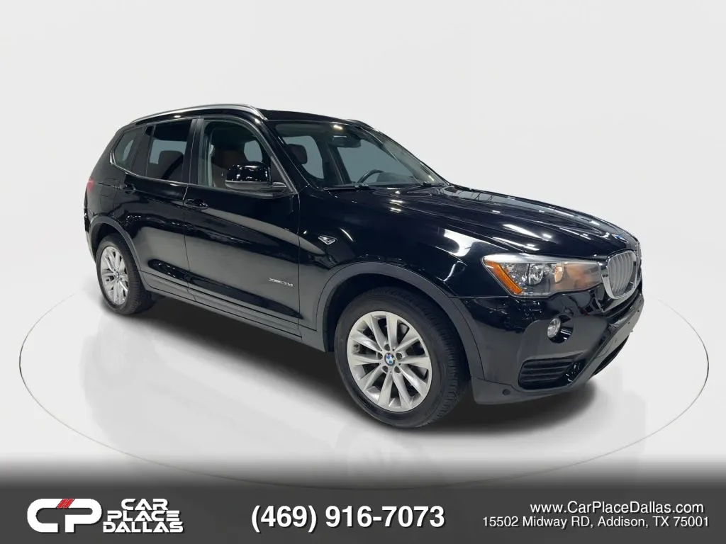 Black 2015 BMW X3 xDrive28d Sport Utility 4D for sale in Addison, TX