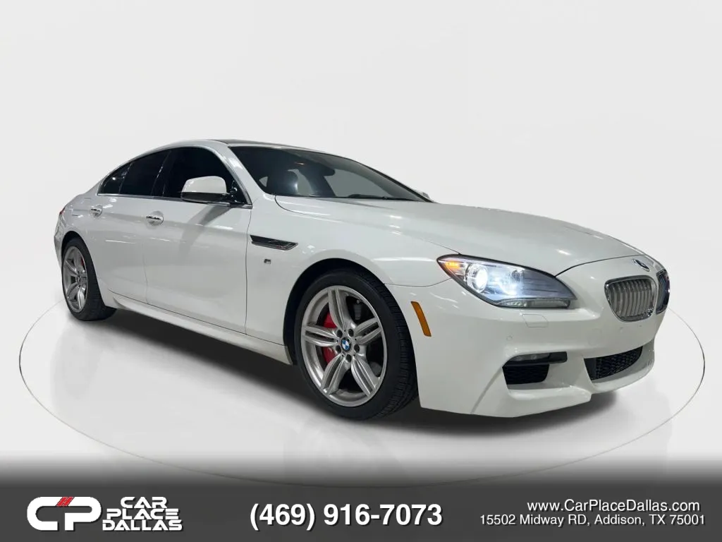 White 2013 BMW 6 Series 650i Gran Coupe xDrive Coupe 4D for sale in Addison, TX