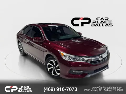 Red 2017 Honda Accord EX w/Honda Sensing Sedan 4D for sale in Addison, TX