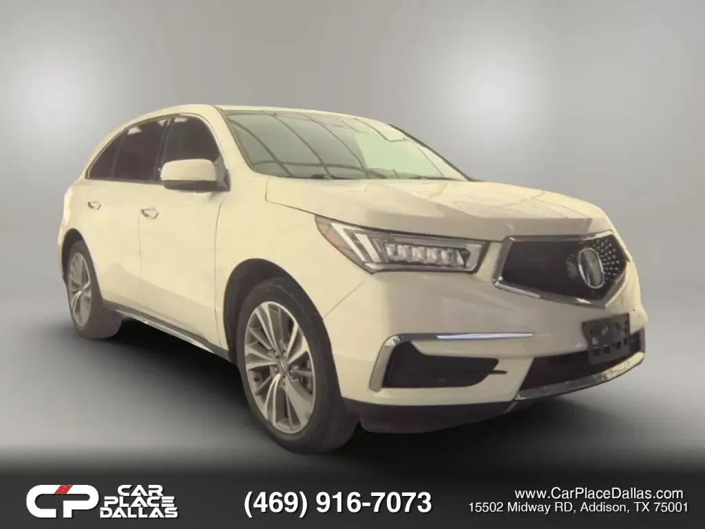 White 2018 Acura MDX Technology Pkg Sport Utility 4D for sale in Addison, TX