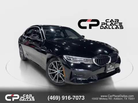 Black 2020 BMW 3 Series 330i xDrive AWD,NAV,CARPLAY,MOONROOF,CAM,PARK ASSIST,LED LIGHTS,MEMORY STS,LIVE COCKPIT,PUSH START for sale in Addison, TX