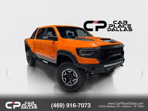 Orange 2022 Ram 1500 Crew Cab TRX Pickup 4D 5 1/2 ft for sale in Addison, TX