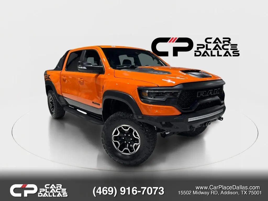 Orange 2022 Ram 1500 Crew Cab TRX Pickup 4D 5 1/2 ft for sale in Addison, TX
