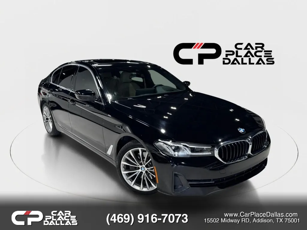 Black 2023 BMW 5 Series 530i Sedan 4D for sale in Addison, TX