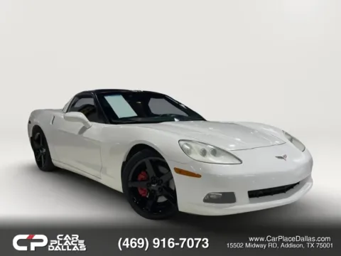 White 2005 Chevrolet Corvette Coupe 2D for sale in Addison, TX