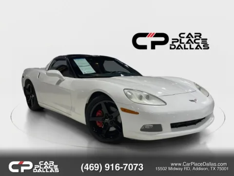 White 2005 Chevrolet Corvette Coupe 2D for sale in Addison, TX