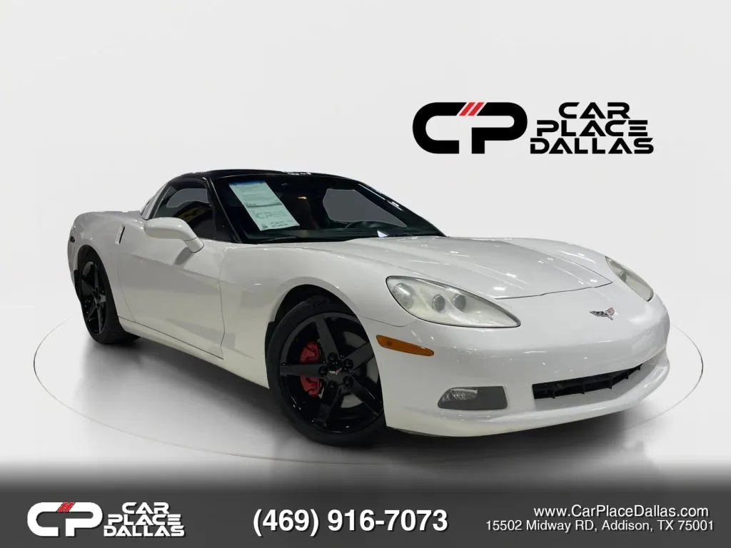 White 2005 Chevrolet Corvette Coupe 2D for sale in Addison, TX