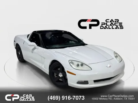 White 2005 Chevrolet Corvette Coupe 2D for sale in Addison, TX