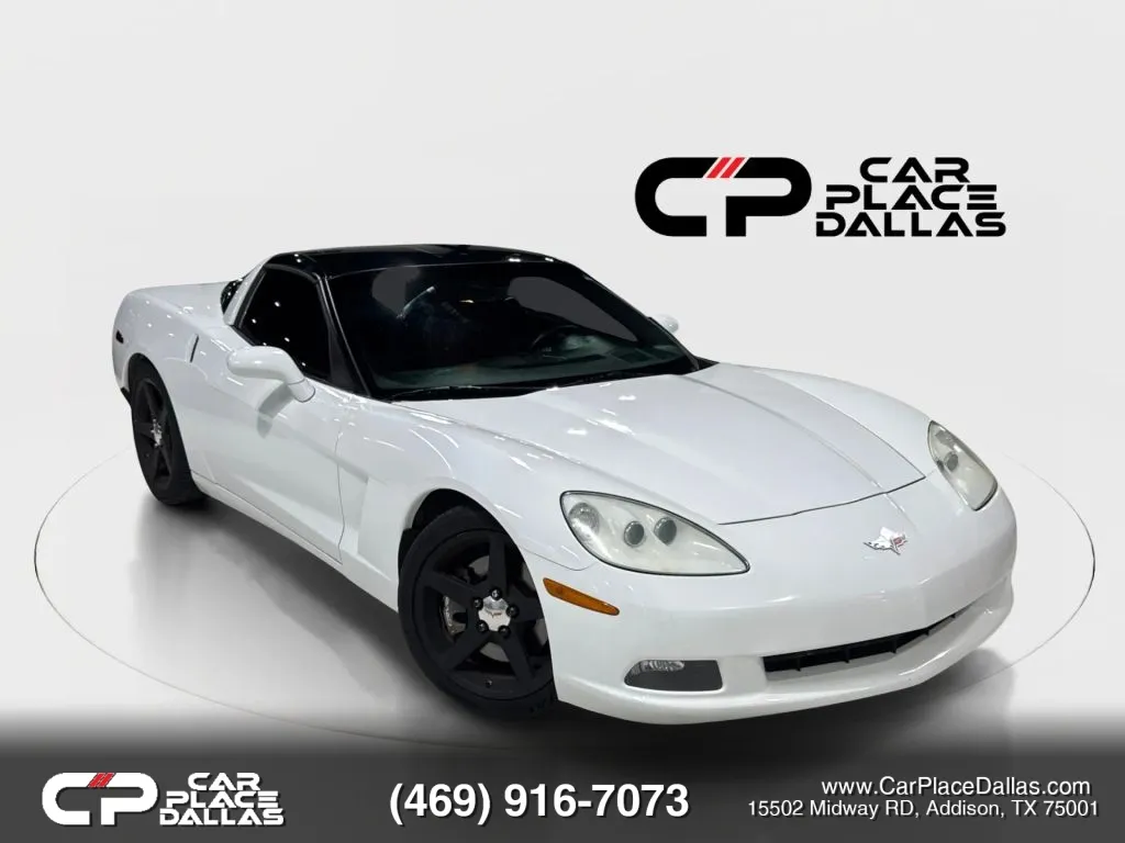 White 2005 Chevrolet Corvette Coupe 2D for sale in Addison, TX